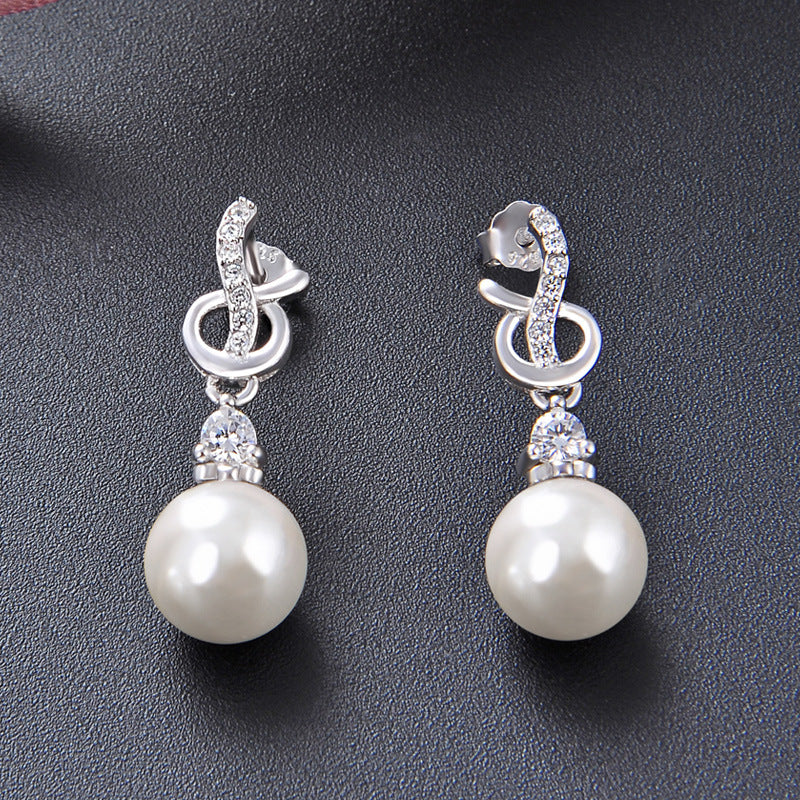 cross-border new earrings s925 silver simple Korean style temperament fashion earrings