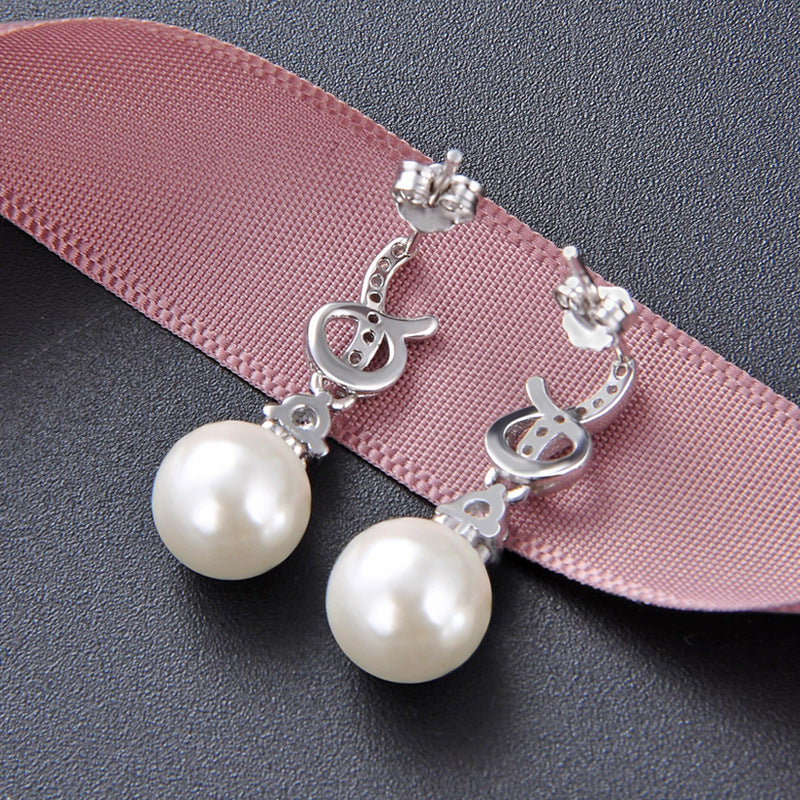 cross-border new earrings s925 silver simple Korean style temperament fashion earrings