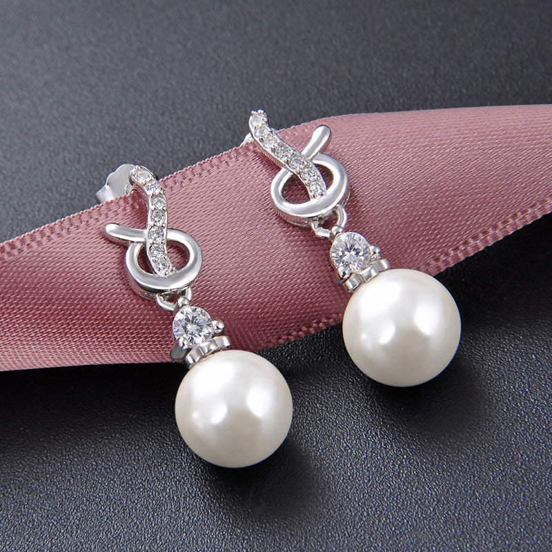 cross-border new earrings s925 silver simple Korean style temperament fashion earrings