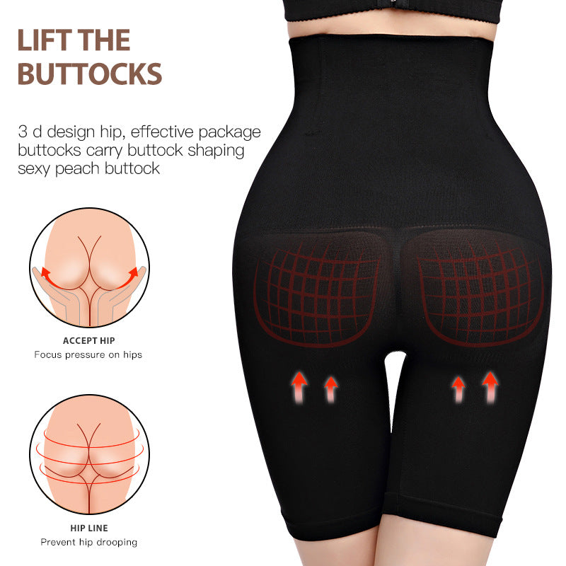 Abdominal Pants Body Shaping Corset Waist Girdle Seamless High Waist Body-Hugging Pants Female Postpartum Waist-Slimming Plastic Belly Boxer Hip Lifting Body Shaping Pants