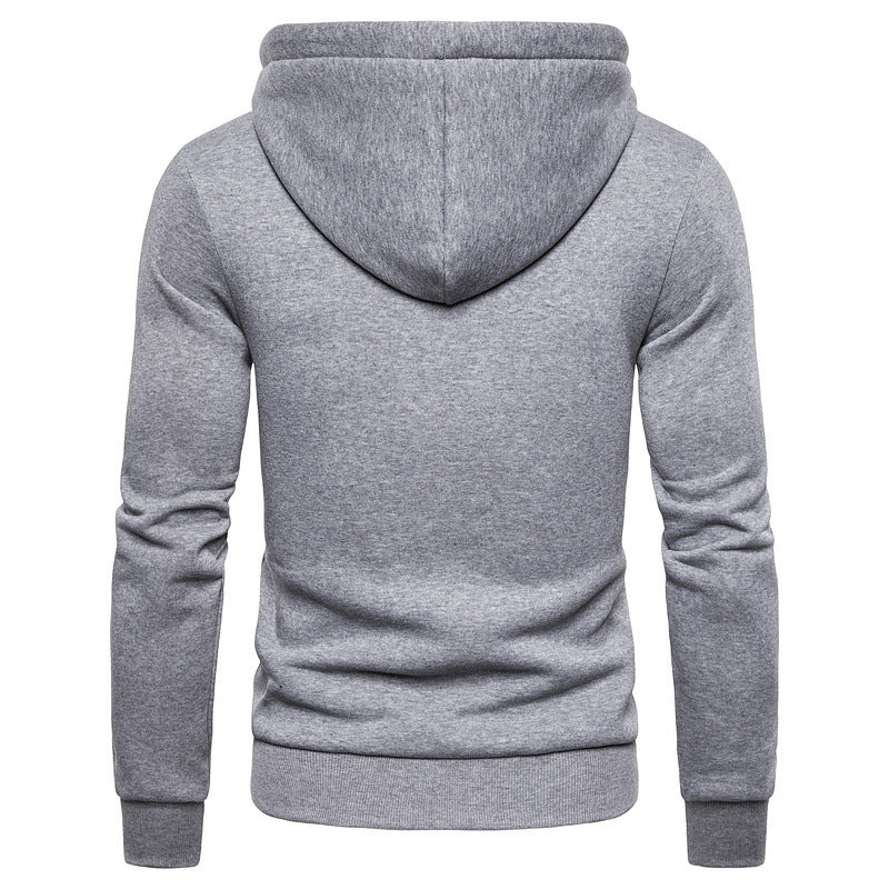 men's clothing mens fashion Fleece sweater men's hooded embroidery sweater coat