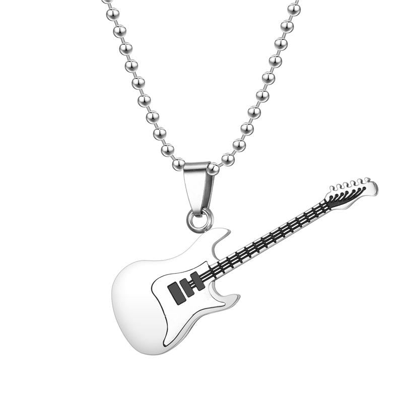 Intercolor guitar pendant couple pendant necklace