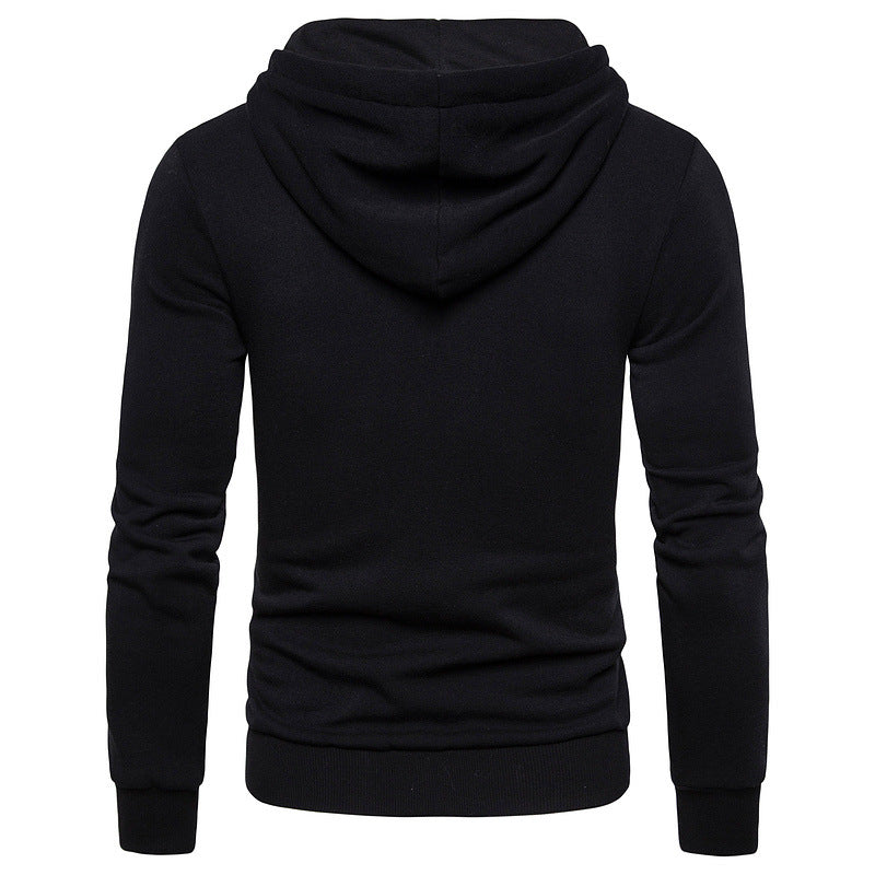 men's clothing mens fashion Fleece sweater men's hooded embroidery sweater coat